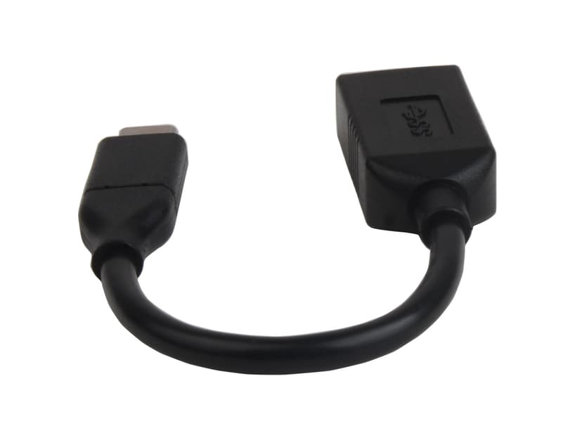 Prokord USB Type C To USB 3.0 Type A Fe 0.15m - Black 24 pin USB-C Hane 9-stifts USB typ A Hona Svart