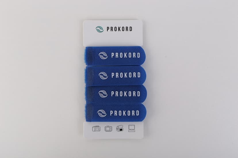 Prokord Prokord Velcro Ties 4Pcs/Set - Blue