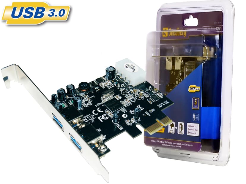dyd Tolk hvorfor ikke Sandberg USB 3.0 Boost PCI Express (130-28) | Dustin.dk