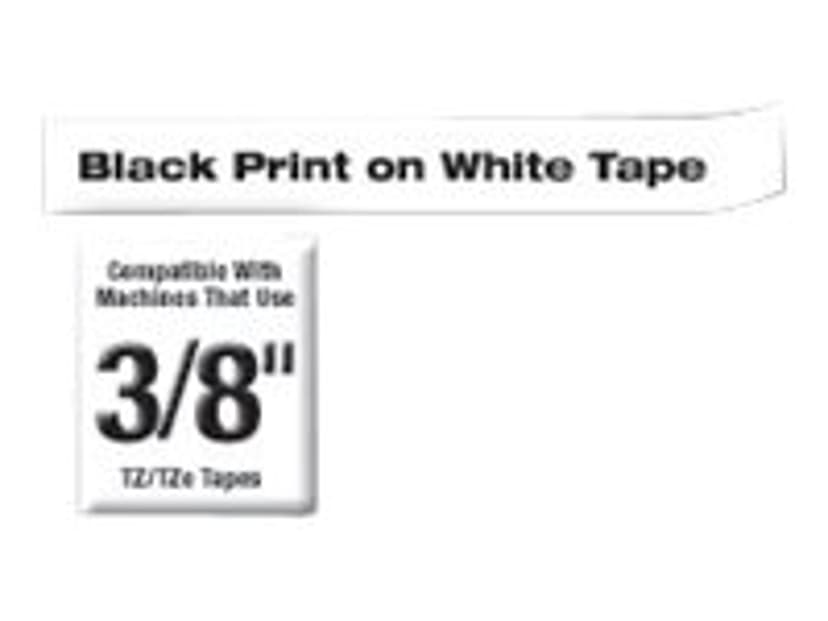 Brother Tape TZe-221 9mm sort/hvid