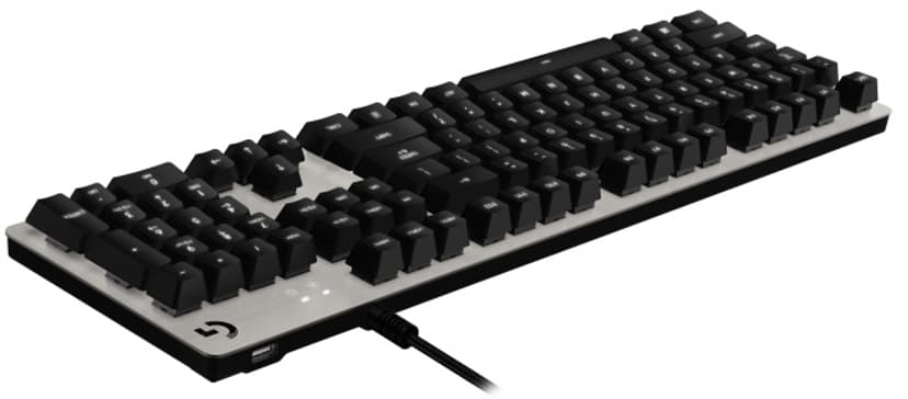 Logitech G G413 - Silver Langallinen, USB Pohjoismaat Hopea, Musta Näppäimistö