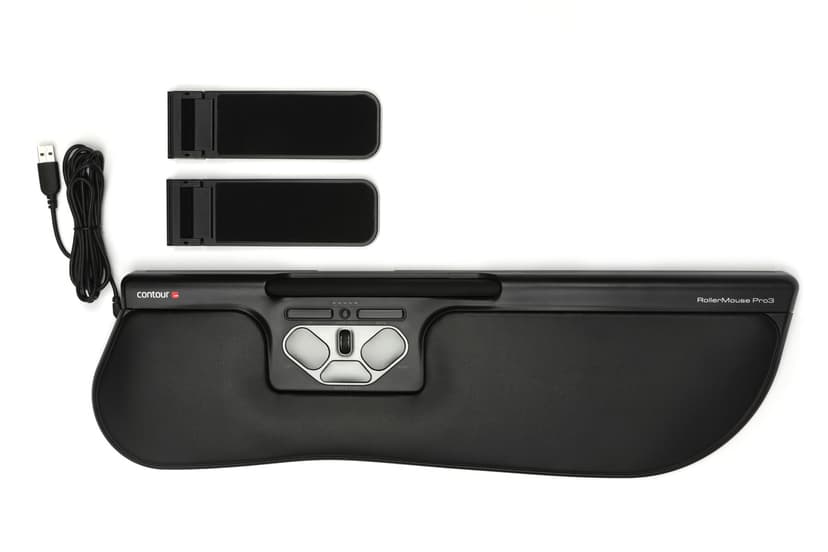 Contour Design Rollermouse Pro3 Plus Kabelansluten 2400dpi Rullmus Svart