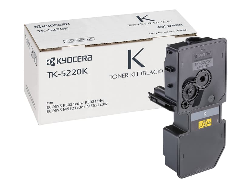 Kyocera Värikasetti Musta TK-5220K 1.2K - M5521/P5021