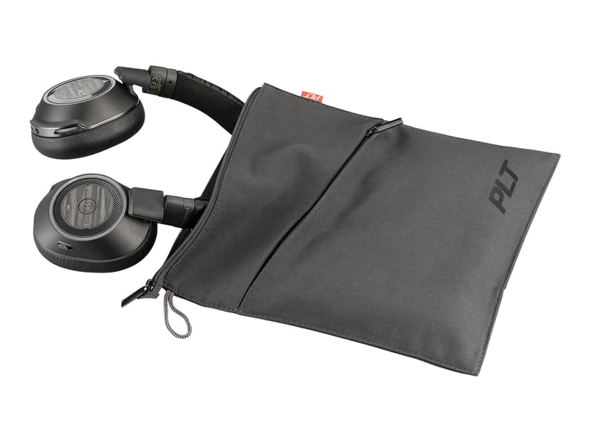 Poly Voyager 8200 UC Hörlurar 3,5 mm kontakt Microsoft-teams Stereo Svart