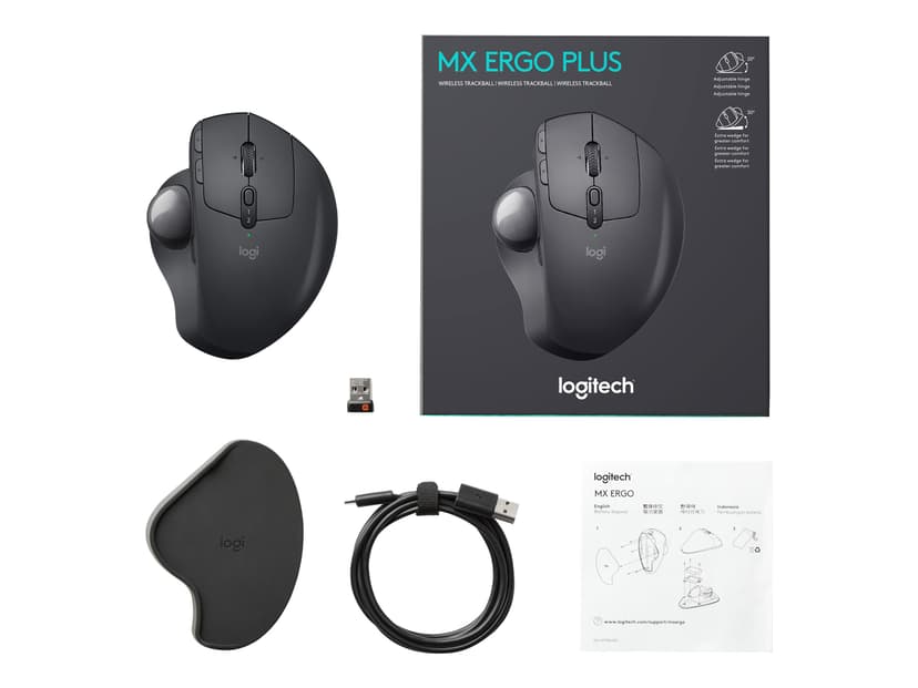 Logitech Mx Ergo Trackball Wireless 440dpi Svart