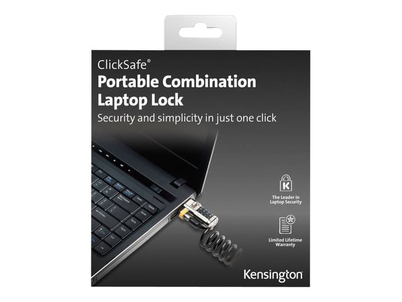 Kensington ClickSafe Portable Combination Laptop Lock