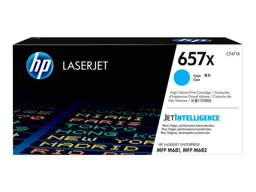HP Toner Cyan 657X - CF471X