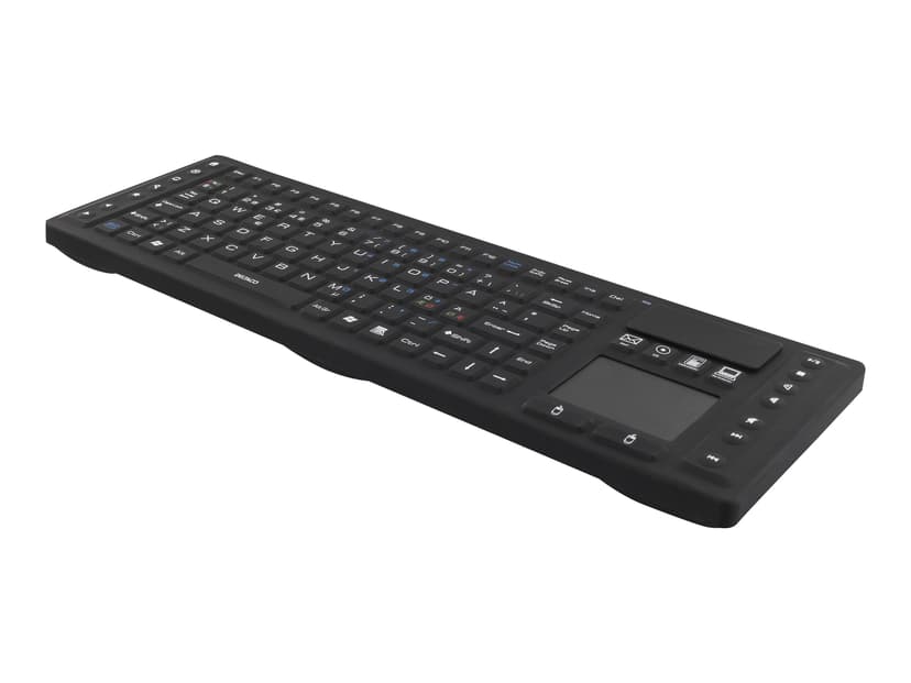 Deltaco TB-503 Touchpad IP65 Trådløs Nordisk Tastatur