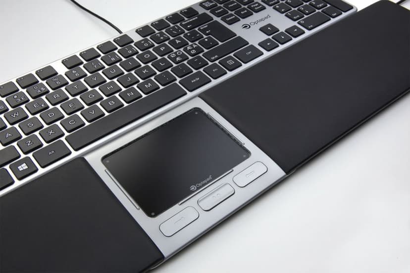 Optapad Extended Optical Touchpad Langallinen Kosketuslevy Hopea, Musta