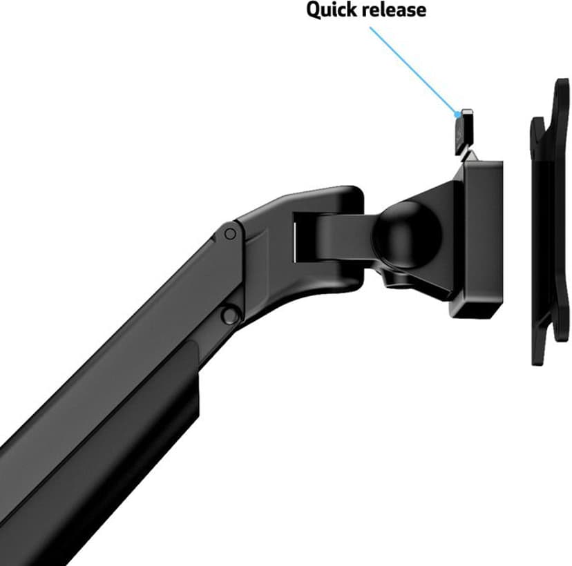 Multibrackets M VESA Gas Lift Arm Dual Side By Side