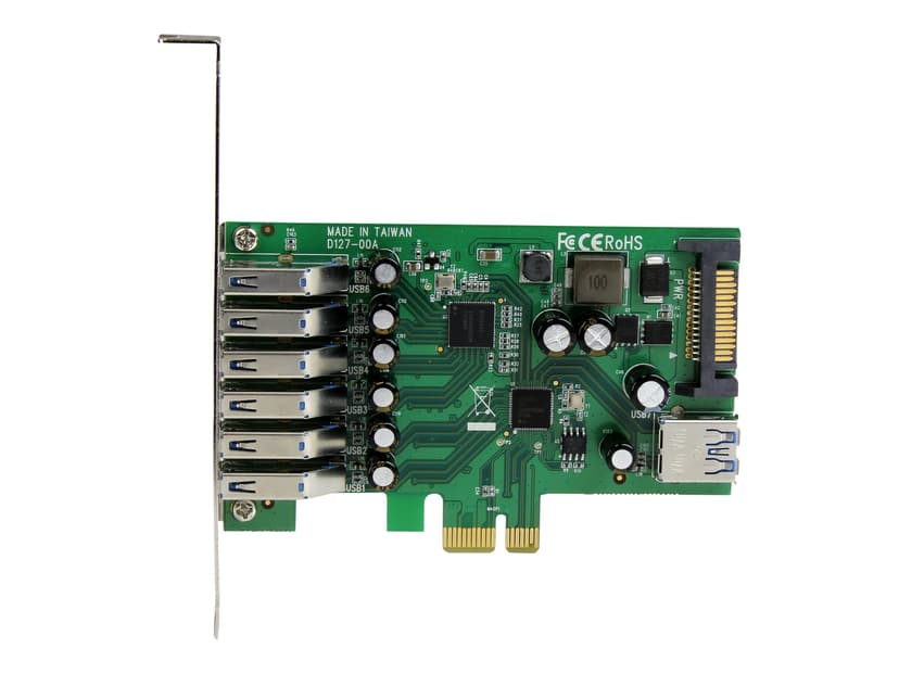 Startech PCI Express USB 3.0-kort med 7 portar