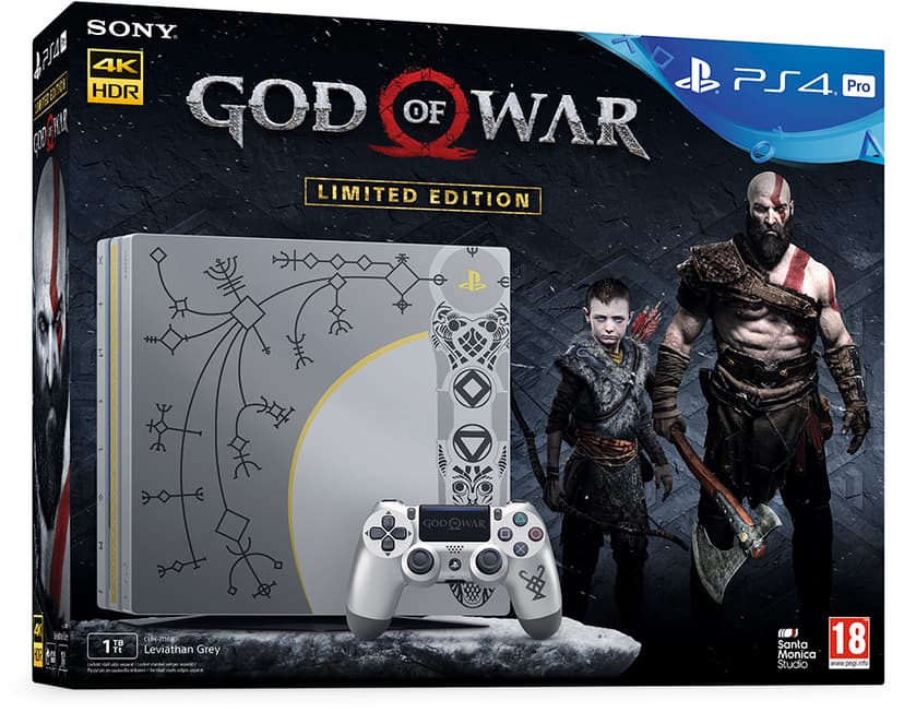 Berettigelse stimulere Opmærksomhed Sony Playstation 4 Pro 1TB - God Of War Edition 1000GB Grå, Guld, Hvid  (1015945) | Dustin.dk