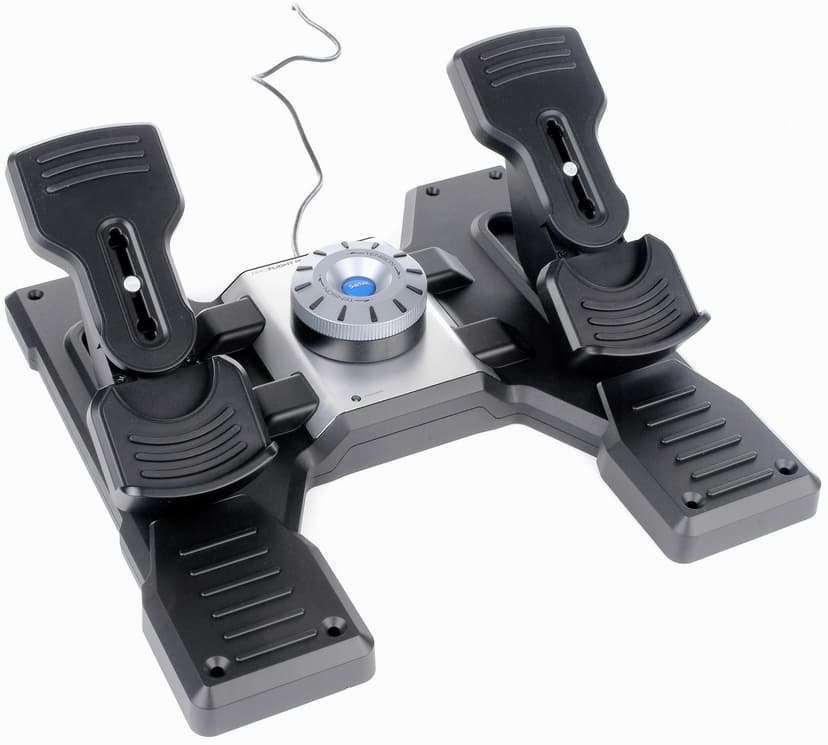 Logitech Pro Flight Rudder Pedals Sort