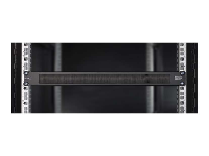 Deltaco 19-14 Kabelgenomföringspanel med borste 19"