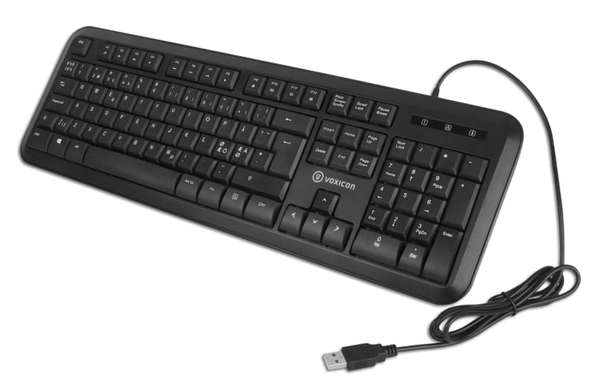 Voxicon Standard 210Wl Kablet Nordisk Svart Tastatur