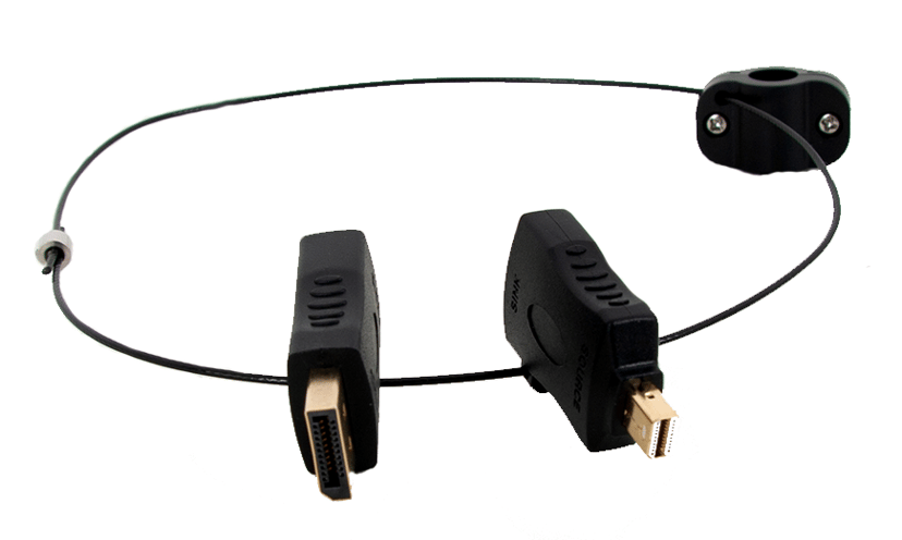 Prokord HDMI-adapterointi DisplayPort, DisplayPort Mini Uros HDMI Naaras Musta