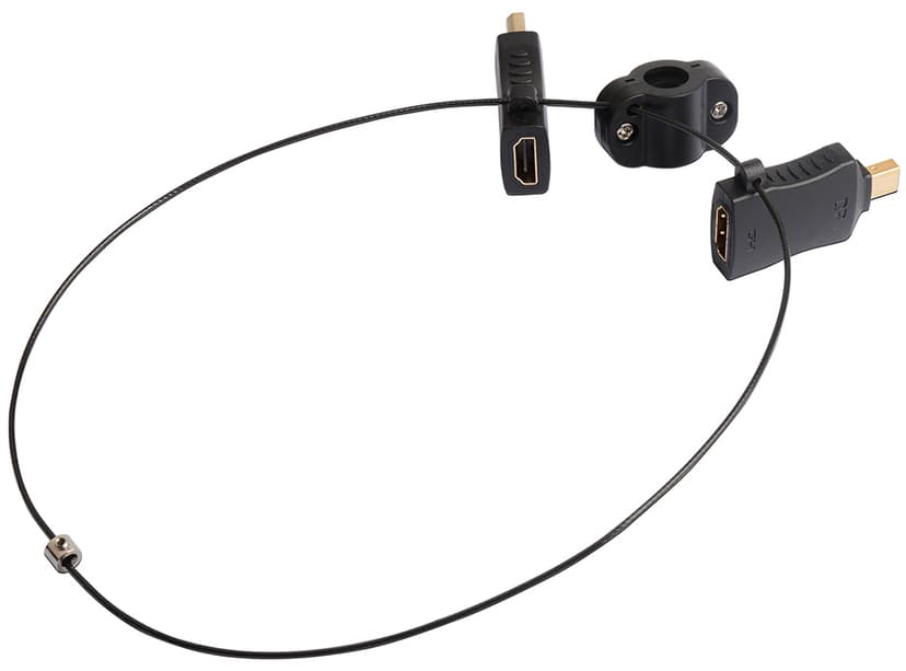 Prokord Video Adapter Kit DP DisplayPort, DisplayPort Mini Hann HDMI Hunn Svart