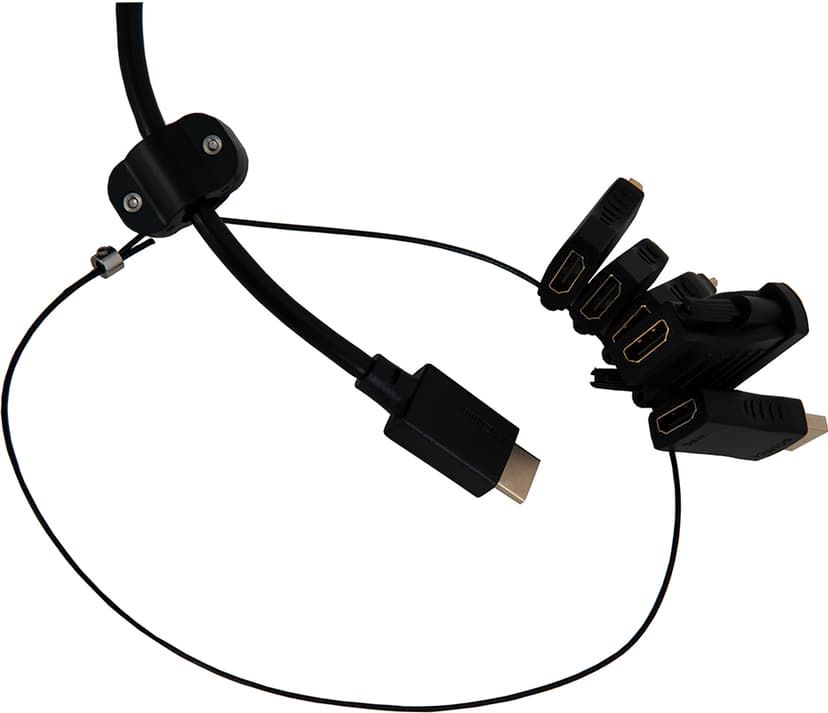 Prokord Video Adapter Kit Full DisplayPort, DisplayPort Mini, DVI-D, HDMI Micro, HDMI Mini Hann HDMI Hunn Svart