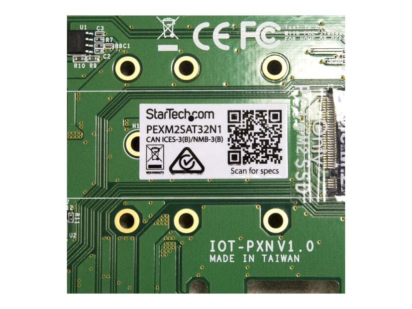 Startech 3PT M.2 SSD Adapter Card 1x PCIe (NVMe) 2x SATA M.2