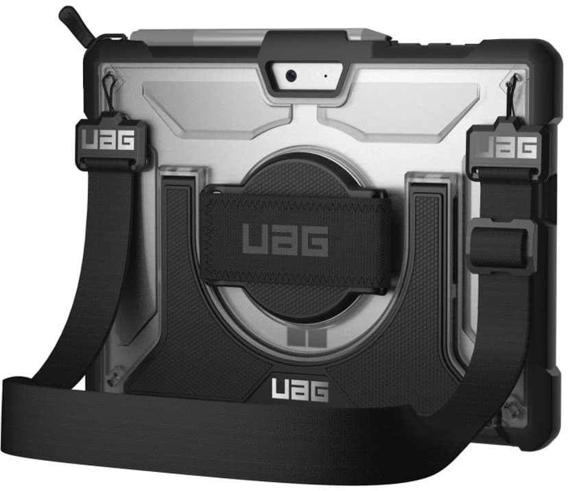 Urban Armor Gear UAG Plasma Case + Shoulder Strap Microsoft Surface Go Silver, Svart