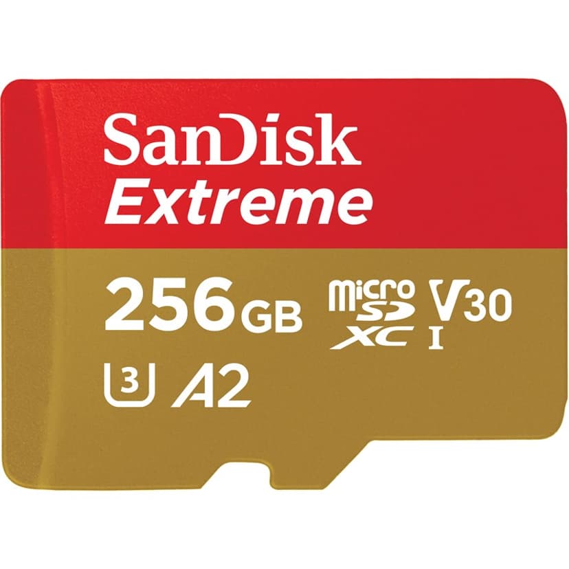 SanDisk Extreme Microsdxc Extreme 256GB A2 C10 V30 W/A 256GB microSDXC UHS-I -muistikortti