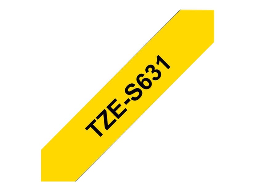 Brother Tape TZE-631 12mm Svart/Gul