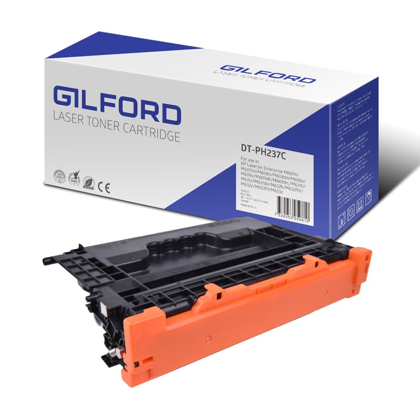 Gilford Värikasetti Musta 37A 11K-LJ Entm607/M608/M609/M633-Cf237A