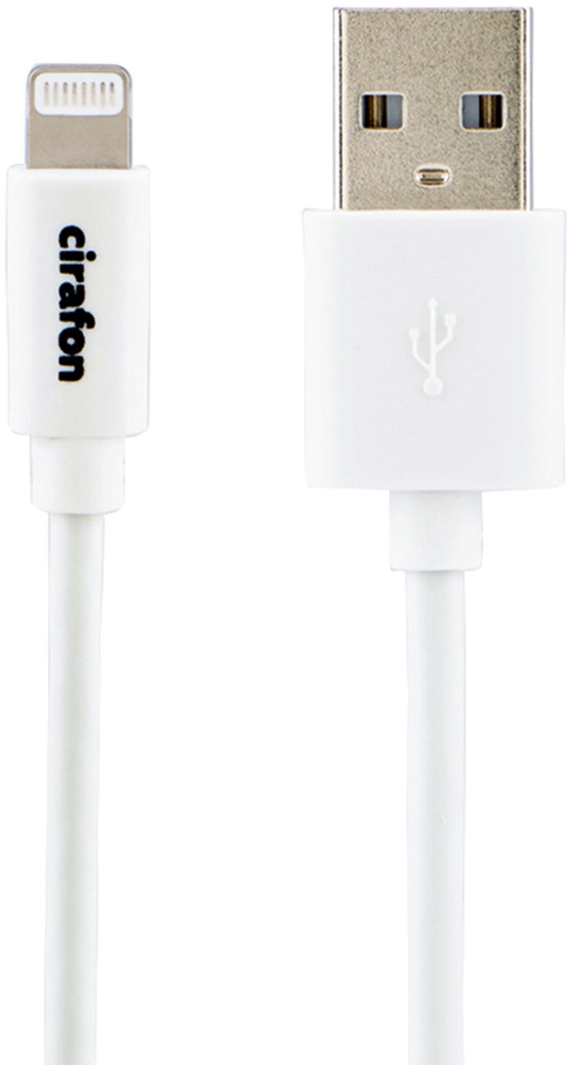 Cirafon Cirafon AM To Lightning Cable 0.15m - White - New Mfi 0.15m Valkoinen