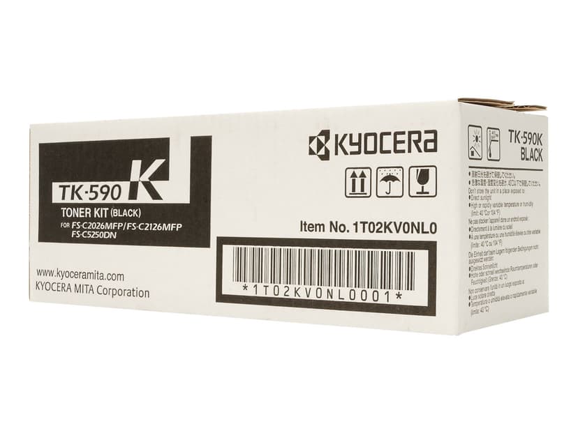Kyocera Värikasetti Musta 7k, TK-590k - FS-C2026/2126