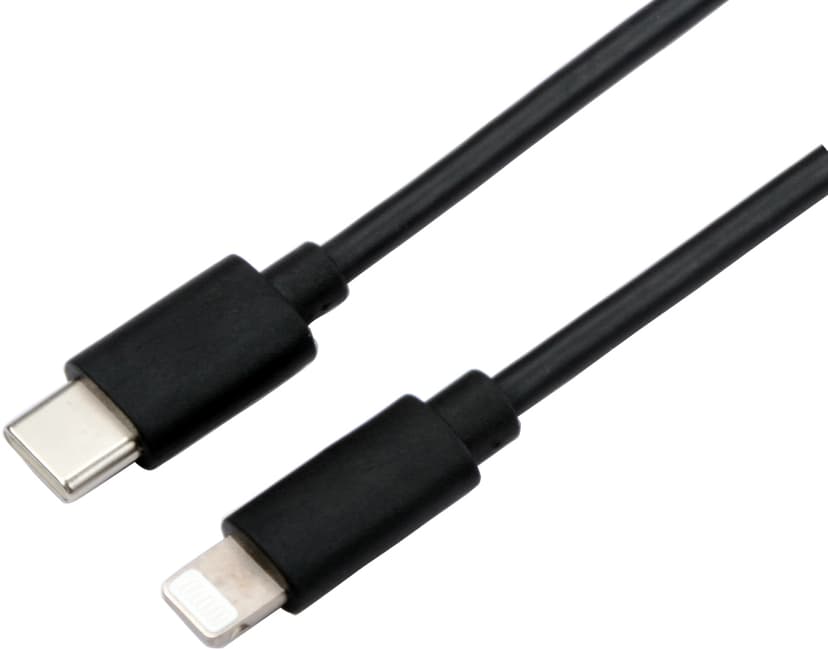 Cirafon Snabbladdningskabel USB-C till Lightning 1m Svart
