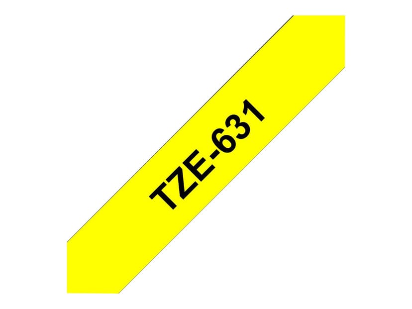 Brother Tape TZE-631 12mm Svart/Gul