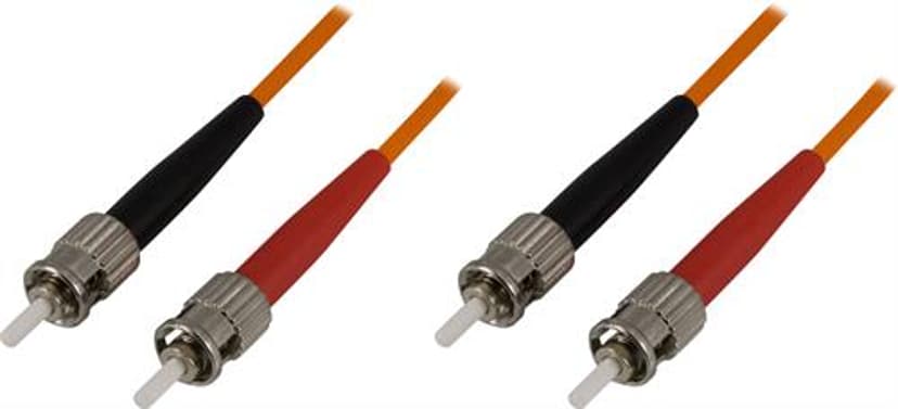 Deltaco Fiberoptisk Kabel ST/UPC ST/UPC OM1 3m