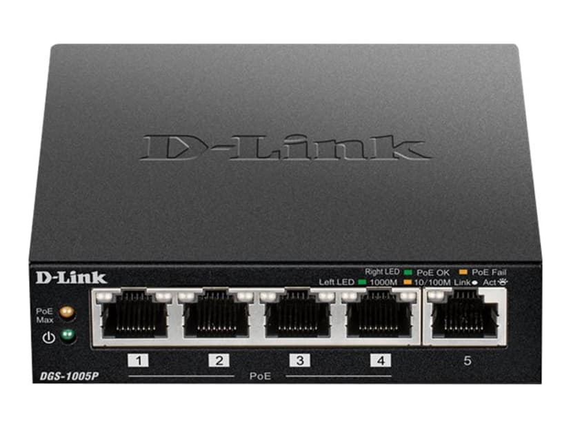 D-Link DGS-1005P Gigabit PoE+ Switch 60W