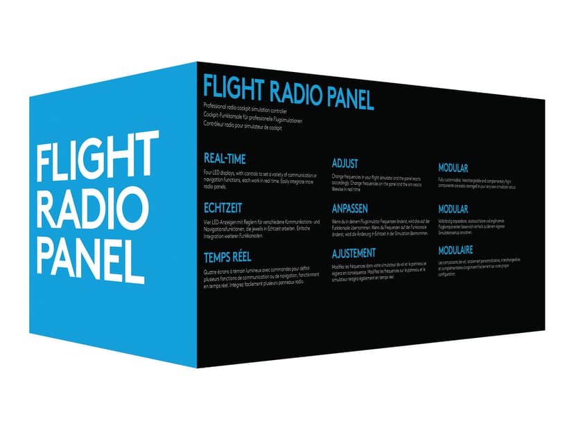 Logitech Pro Flight Radio Panel Musta