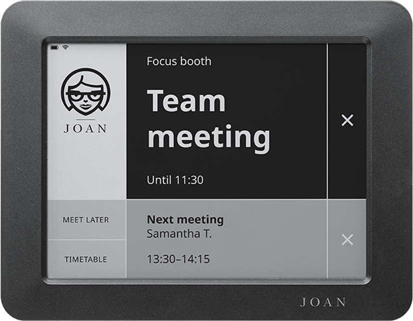 Visionect Joan 6 Room Booking Touch Display WiFi 6" Svart