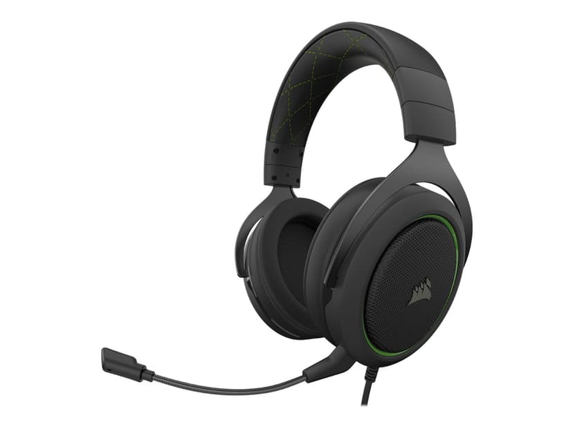 Corsair Gaming HS50 PRO STEREO Hodesett 3,5 mm jakk Stereo Grønn, Svart