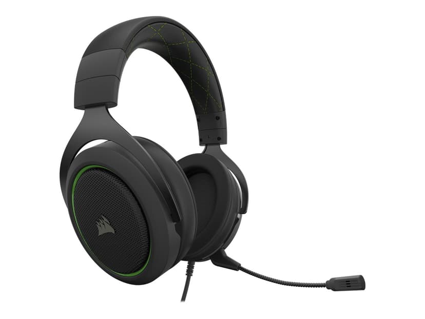 Corsair Gaming HS50 PRO STEREO Hodesett 3,5 mm jakk Stereo Grønn, Svart
