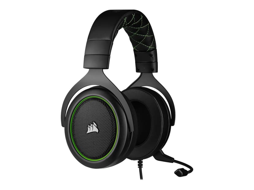 Corsair Gaming HS50 PRO STEREO Hodesett 3,5 mm jakk Stereo Grønn, Svart