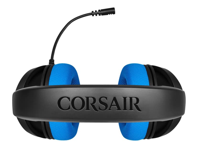 Corsair Gaming HS35 Kuuloke + mikrofoni 3,5 mm jakkiliitin Stereo Musta, Sininen
