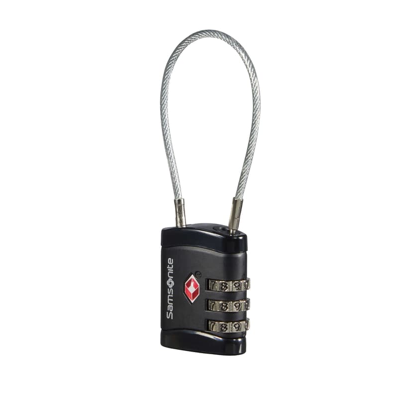 Samsonite Hänglås Kabel Kombination 3 Siffror TSA