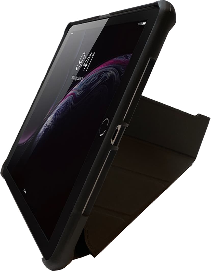 Cirafon Hybrid Folio Drop Safe PU Leather 9.7" iPad 9.7" 5th gen, iPad 9.7" 6th gen Musta