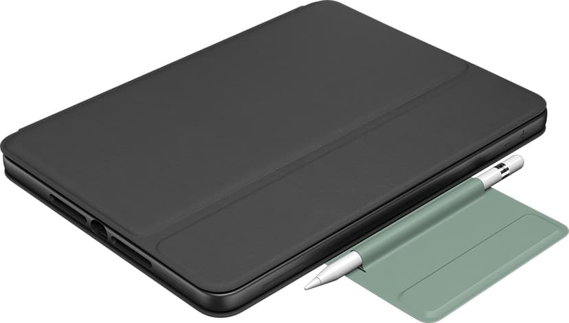 Logitech Rugged Folio til iPad 7/8/9 Gen Langallinen, Apple Smart connector Pohjoismainen Musta Näppäimistö- ja kalvokotelo