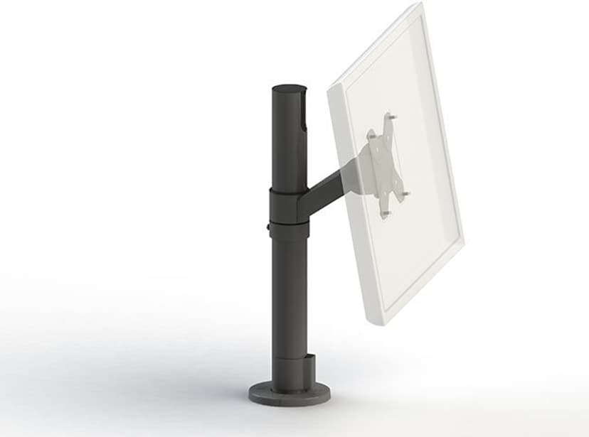 SpacePole Pole Skærmbeslag VESA 75/100 Hvid