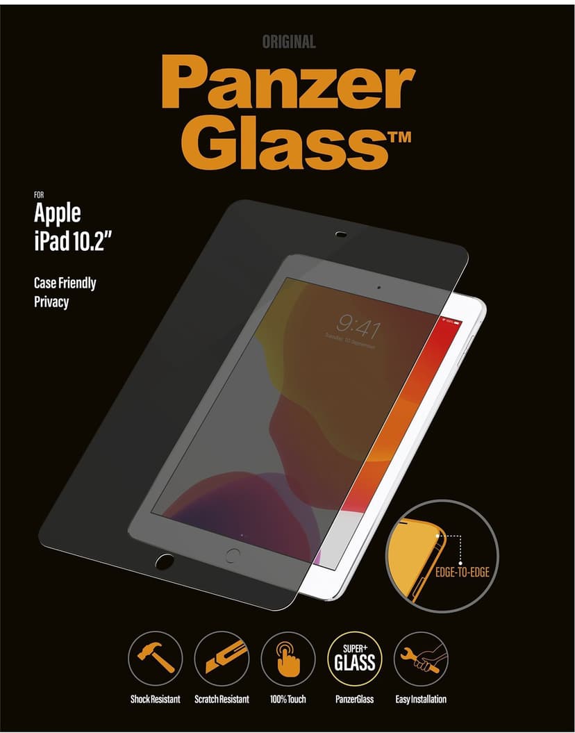 Panzerglass Privacy Case Friendly iPad 10.2" 7th gen, iPad 10.2" 8th gen, iPad 10.2" 9th gen