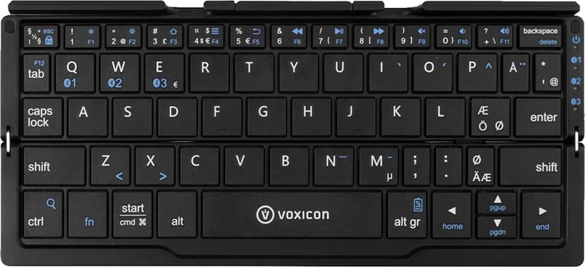 Voxicon Näppäimistö BT mini 199B for tablet metal Langaton, Bluetooth Pohjoismaat Näppäimistö