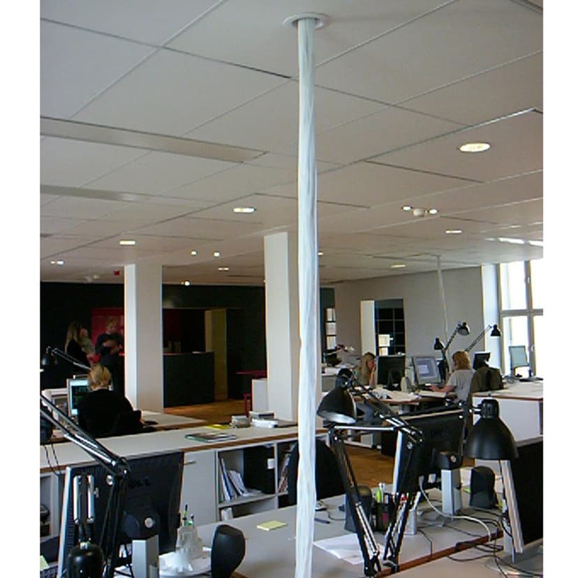 Kondator Kabelstrumpa vävd 40 mm kardborr (25 m rulle), vit