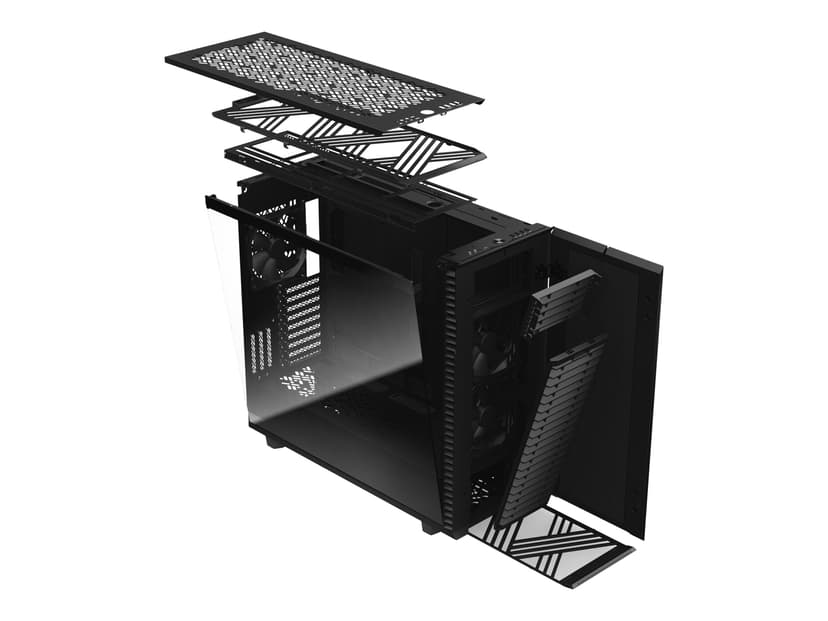 Fractal Design Define 7 XL Light Glass Svart