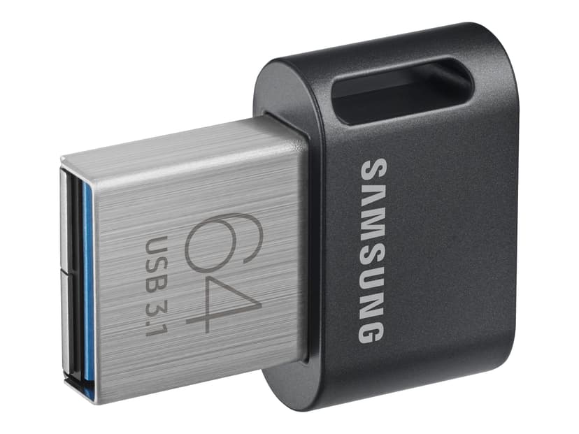 Samsung FIT Plus 64GB USB A-tyyppi Harmaa, Hopea