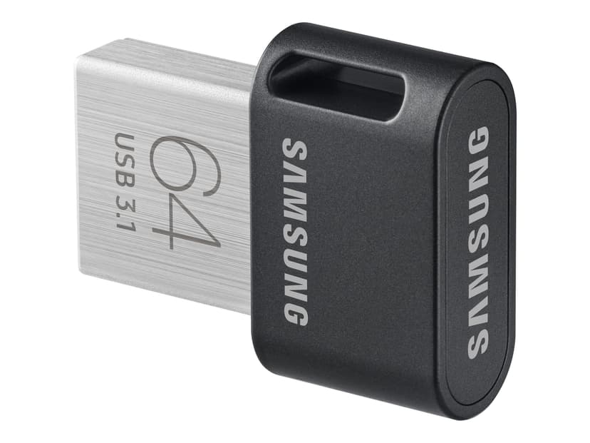 Samsung FIT Plus 64GB USB A-tyyppi Harmaa, Hopea