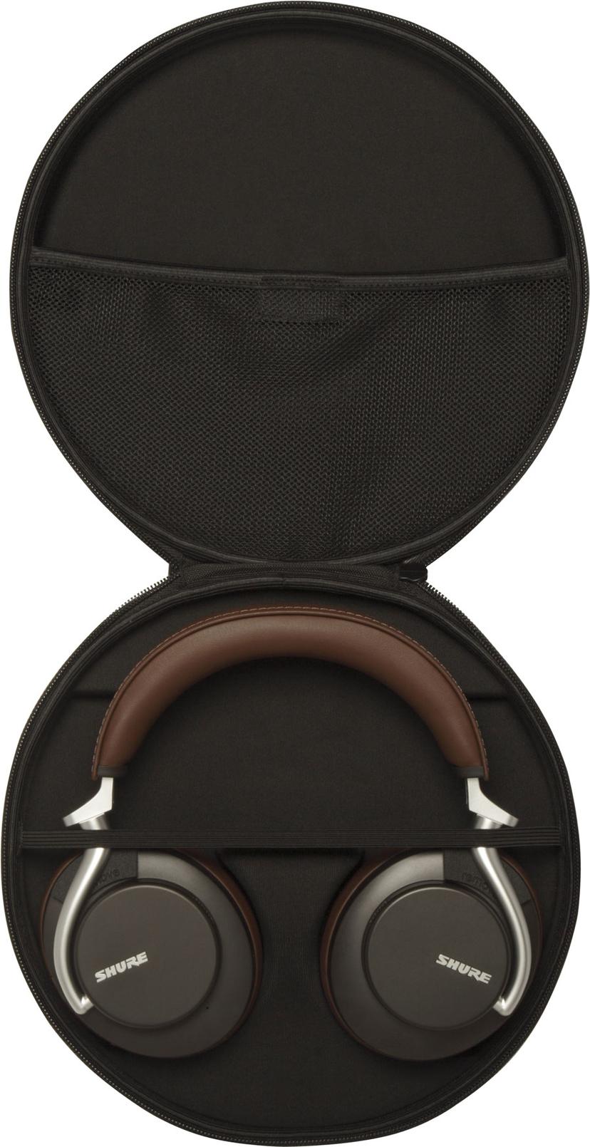 Shure Aonic 50 Wireless headphones with AND mic Koptelefoon 3 5 mm stekker USB C Stereo Bruin Zilver